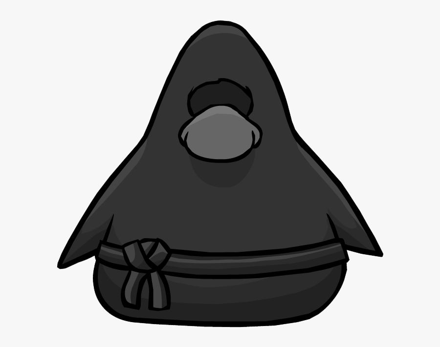 Club Penguin Ninja Costume Clipart , Png Download - Black Ninja Club Penguin, Transparent Clipart