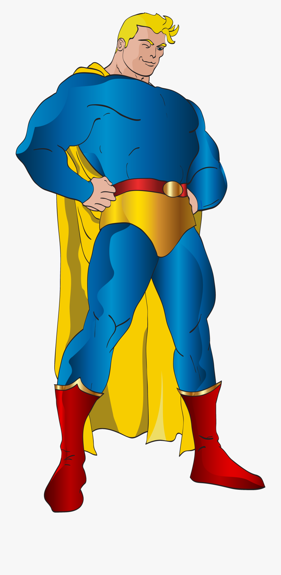 Blue Superhero Costume Clipart , Png Download - Superhero Png, Transparent Clipart