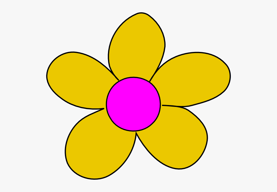 Yellow Flower Clip Art - Yellow Flower Clipart, Transparent Clipart