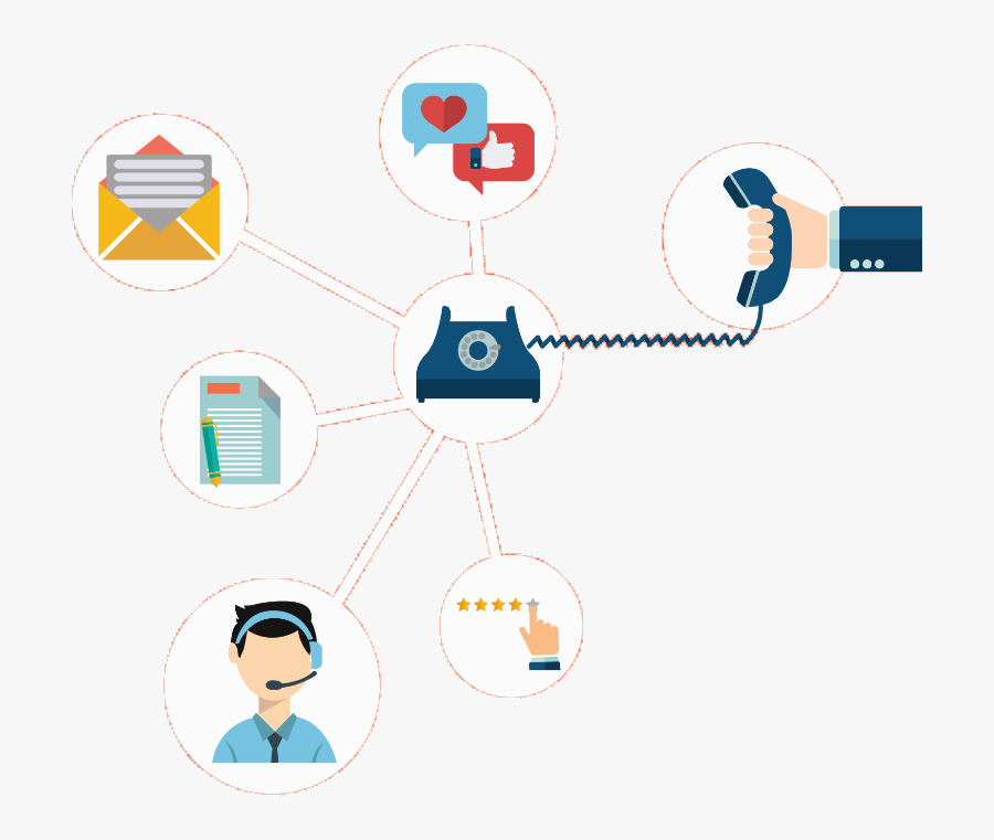 Contact Us - Virtual Assistant Vector Png, Transparent Clipart