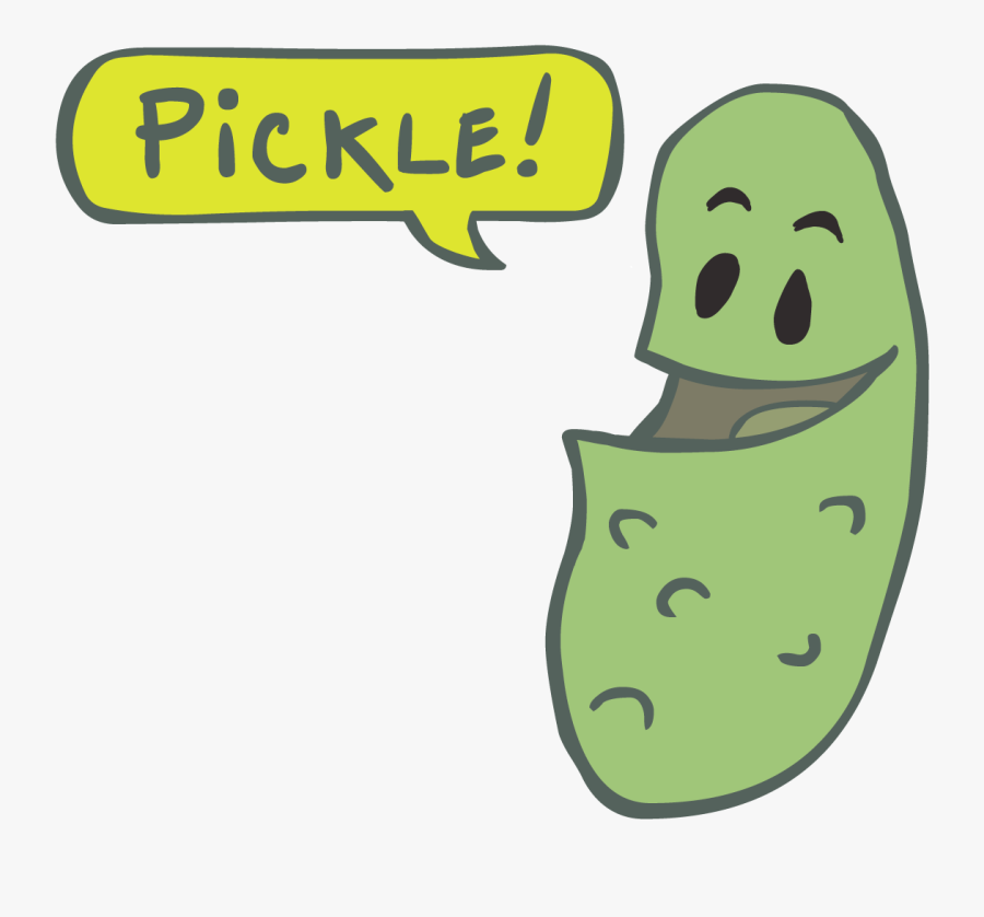 Cute Pickles Cartoon - Cartoon Transparent Background Pickle, Transparent Clipart
