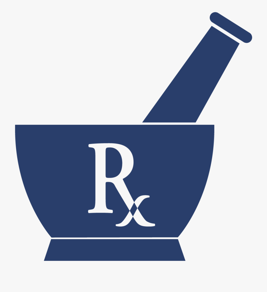 Rx Mortar And Pestle Clip Art, Transparent Clipart