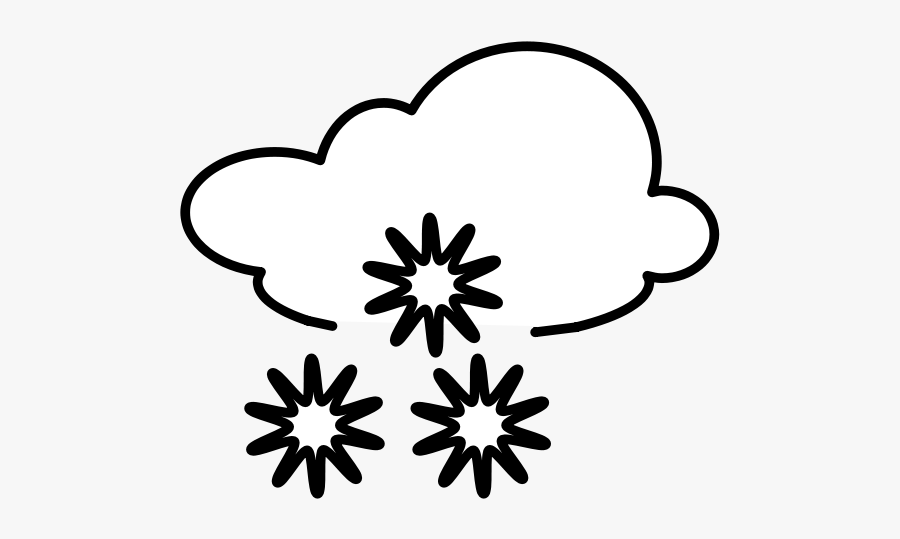 Snowy Outline - Outline Picture Of A Snowy, Transparent Clipart