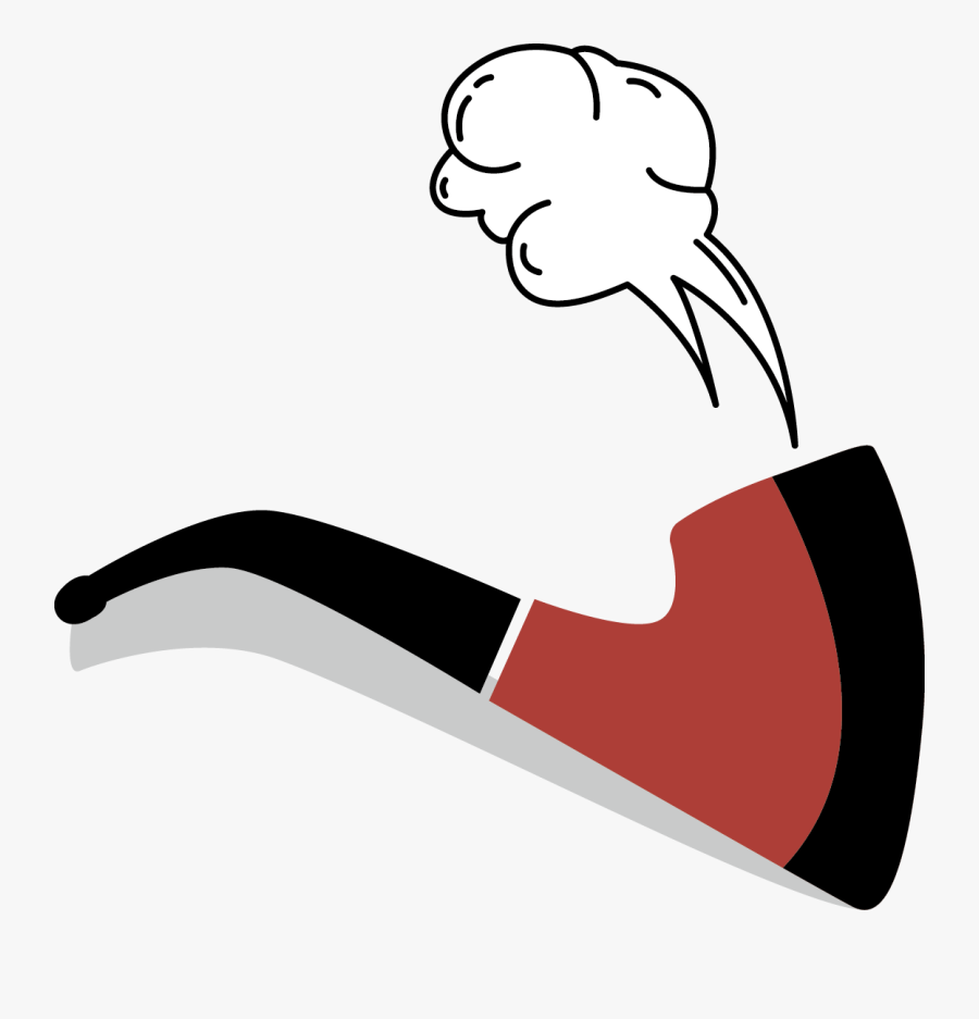 Pipe Smoke Clip Art - Cartoon Pipe Smoke Png, Transparent Clipart
