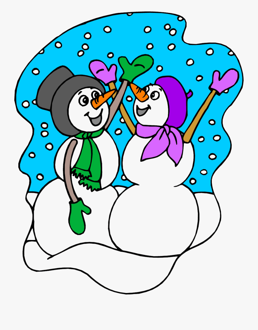 Snow Weather Happy Snowman Sisters - 6 Sınıf 4 Ünite Weather And Emotions, Transparent Clipart