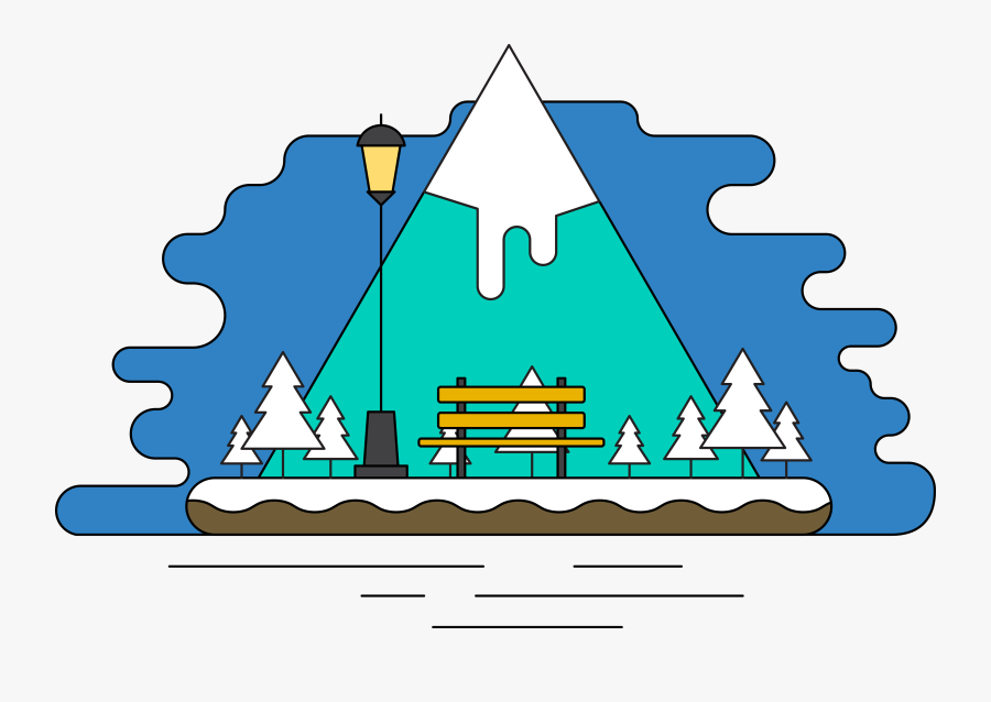 Snow Mountain Silhouette At Getdrawings - Illustration, Transparent Clipart