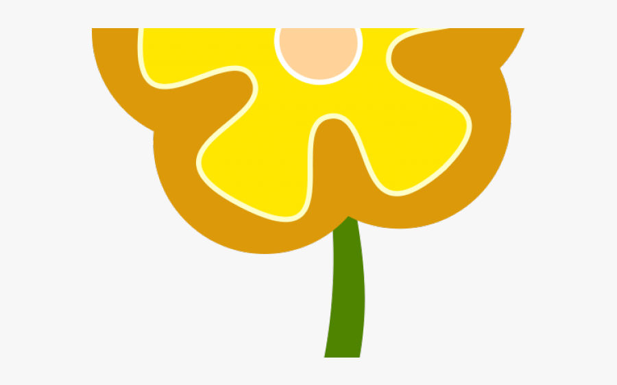 Sweet Clipart Yellow - Simple Flower, Transparent Clipart