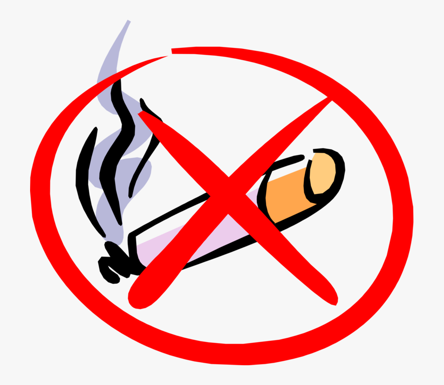 Clip Art No Smoking Sign Vector - Gif De No Fumar, Transparent Clipart