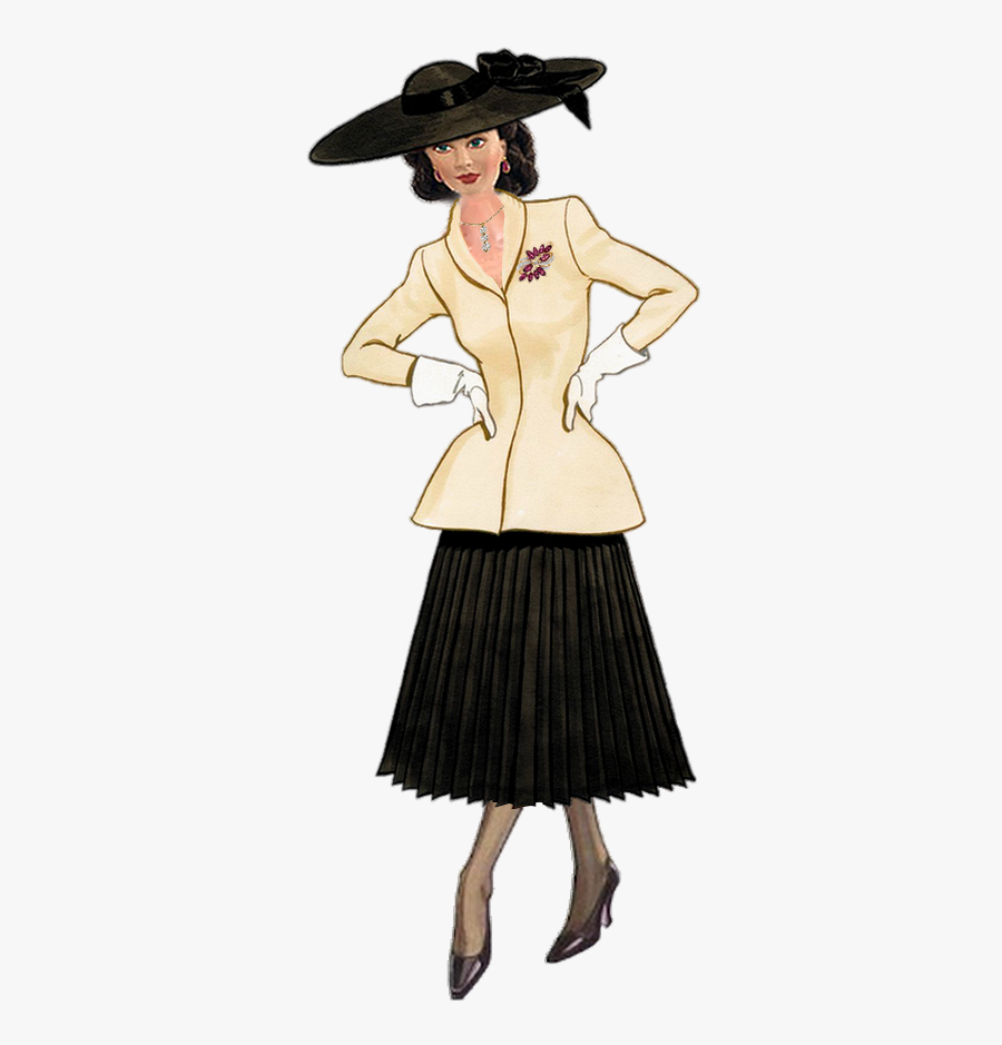 Chanel Drawing Woman Transparent Png Clipart Free Download - New Look Dior Sketch, Transparent Clipart