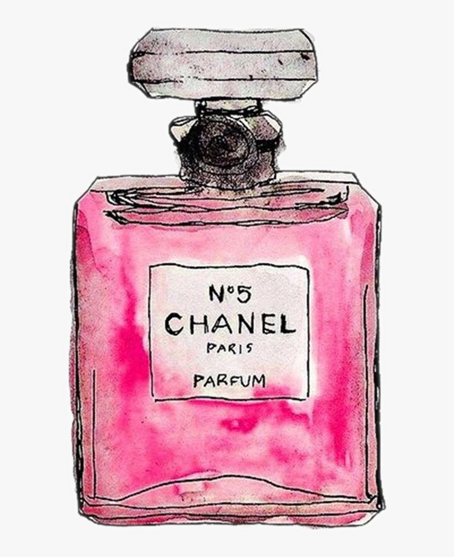 Transparent Perfume Bottle Clipart - Chanel Perfume Bottle Drawing, Transparent Clipart