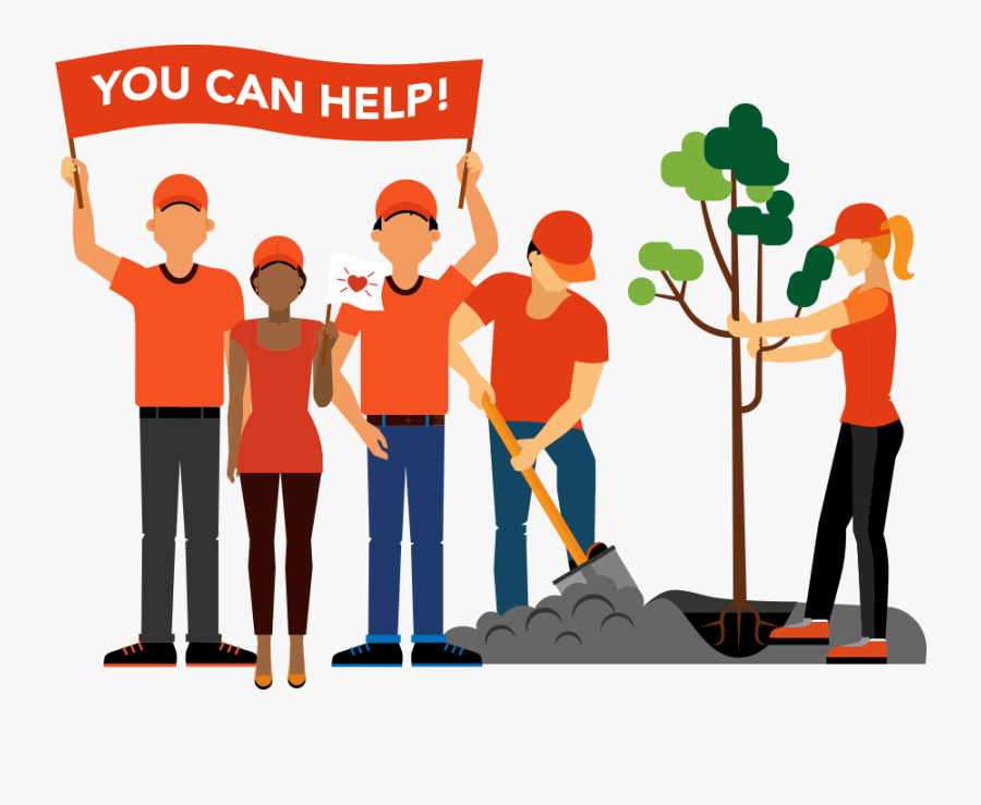 Help Fund A Community Project - Planting Trees Clipart Png, Transparent Clipart