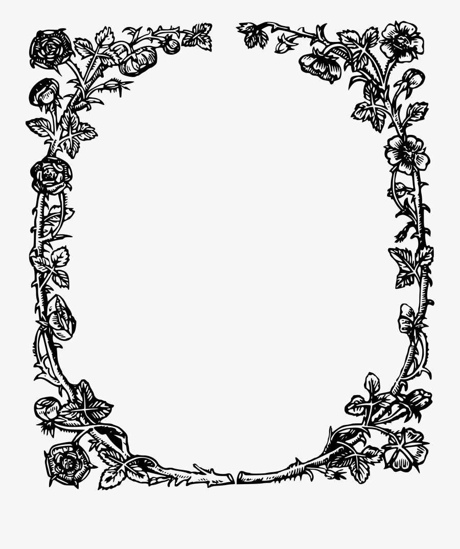 Clip Art Rose Border Black And White - Queen Elizabeth 1 Transparent, Transparent Clipart