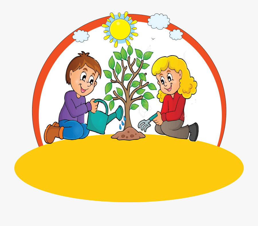 Kids Cottage Early Years - Plant More Trees Cartoon, Transparent Clipart
