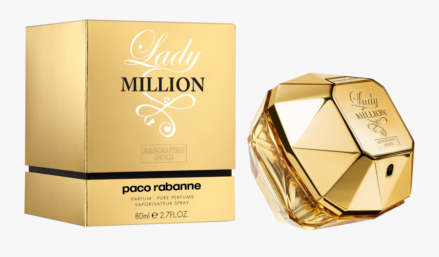 Now You Can Download Perfume Icon Clipart - Lady Million Absolutely Gold Perfume, Transparent Clipart