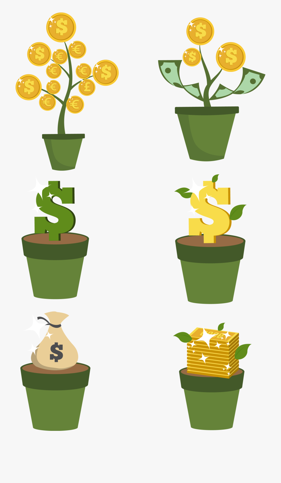Picture Royalty Free Download Investment Gold Coin - Investment Plant Icon, Transparent Clipart