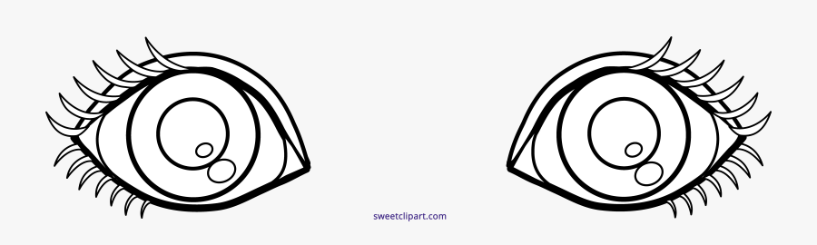 Transparent Windy Clipart Black And White - Two Eyes Coloring Pages, Transparent Clipart