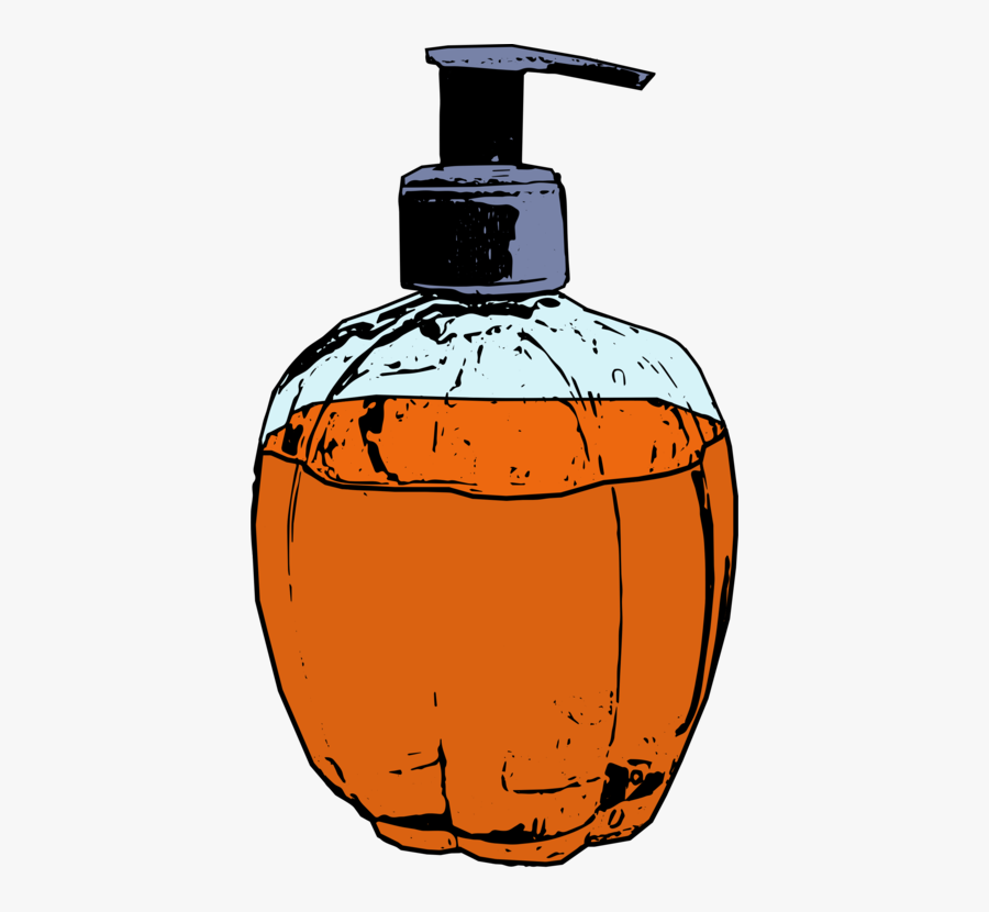 Orange,bottle,pumpkin - Soap, Transparent Clipart