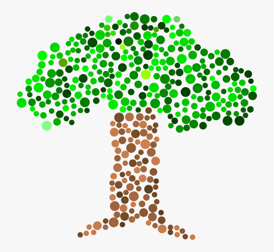 Leaf,symmetry,area - Clip Art Dot, Transparent Clipart