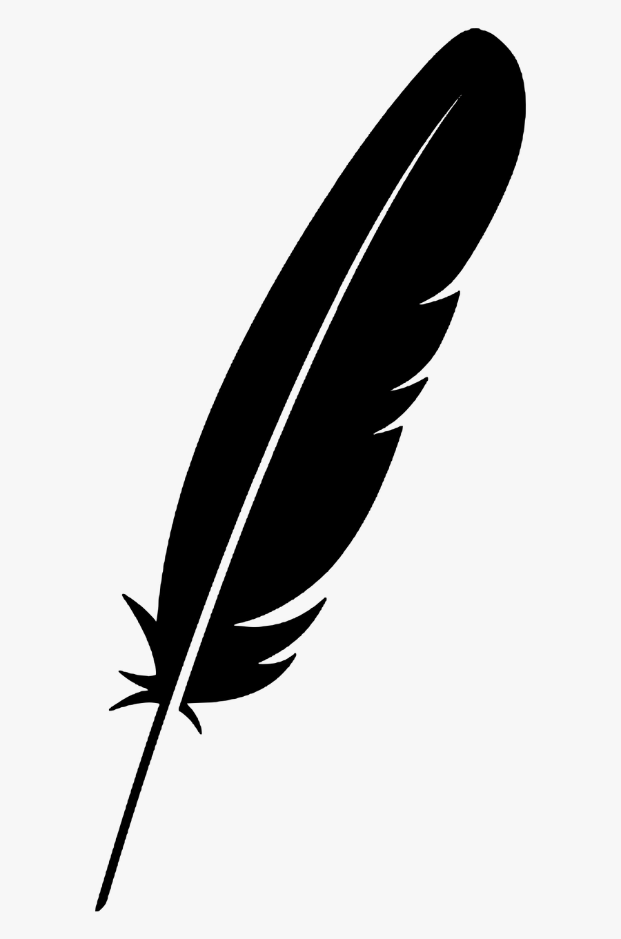 Feather Silhouette Sticker Free Picture - Transparent Background Feather Clipart, Transparent Clipart