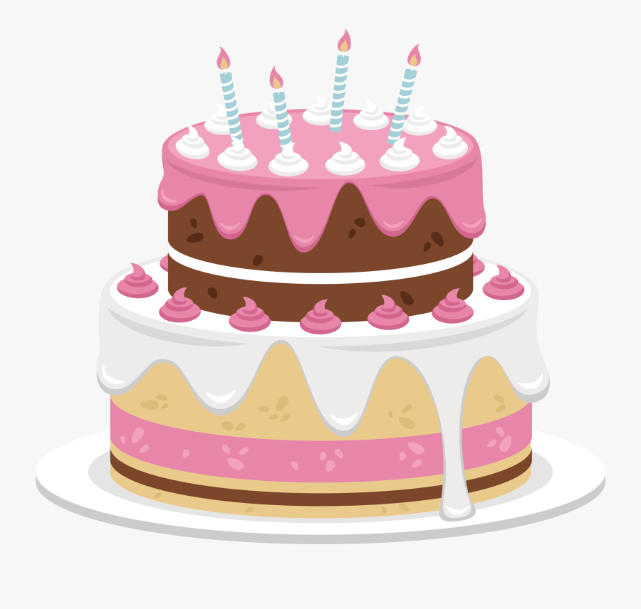 Birthday Cream Bakery Sweet - Pink Birthday Cake Png, Transparent Clipart