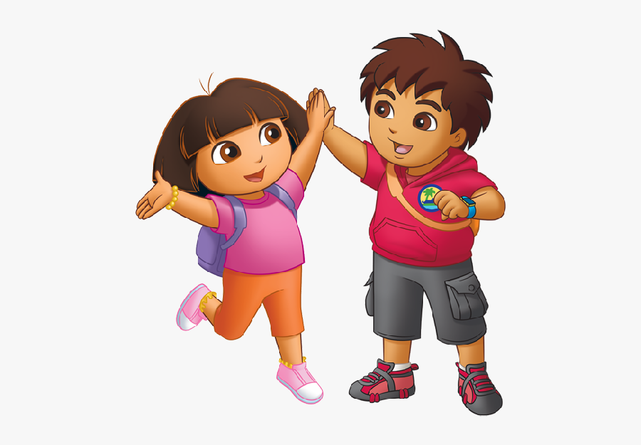 Dora The Explorer Clipart - Dora The Explorer High Diego, Transparent Clipart