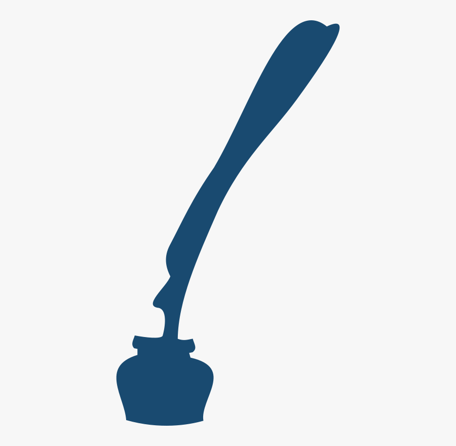 Inkwell With Quill - Hình Ảnh Lọ Mực Viết Thư Pháp, Transparent Clipart