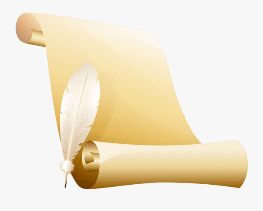 Free Png Download Scrolled Paper And Quill Clipart - Lampshade, Transparent Clipart