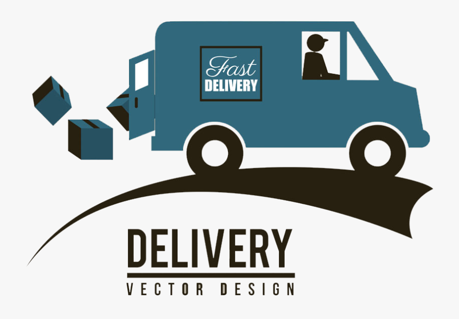 Transparent Van Clipart - Clipart Cartoon Delivery Truck, Transparent Clipart