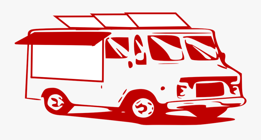 Transparent Red Van Clipart - Delivery Truck Clip Art, Transparent Clipart