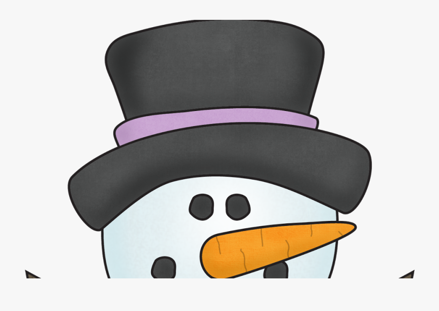 Fedora Clipart Snow Man - Cartoon, Transparent Clipart