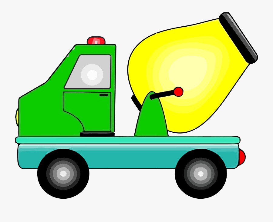 Clip Art Cement Mixing Png Clipartly - Truck Cartoon, Transparent Clipart