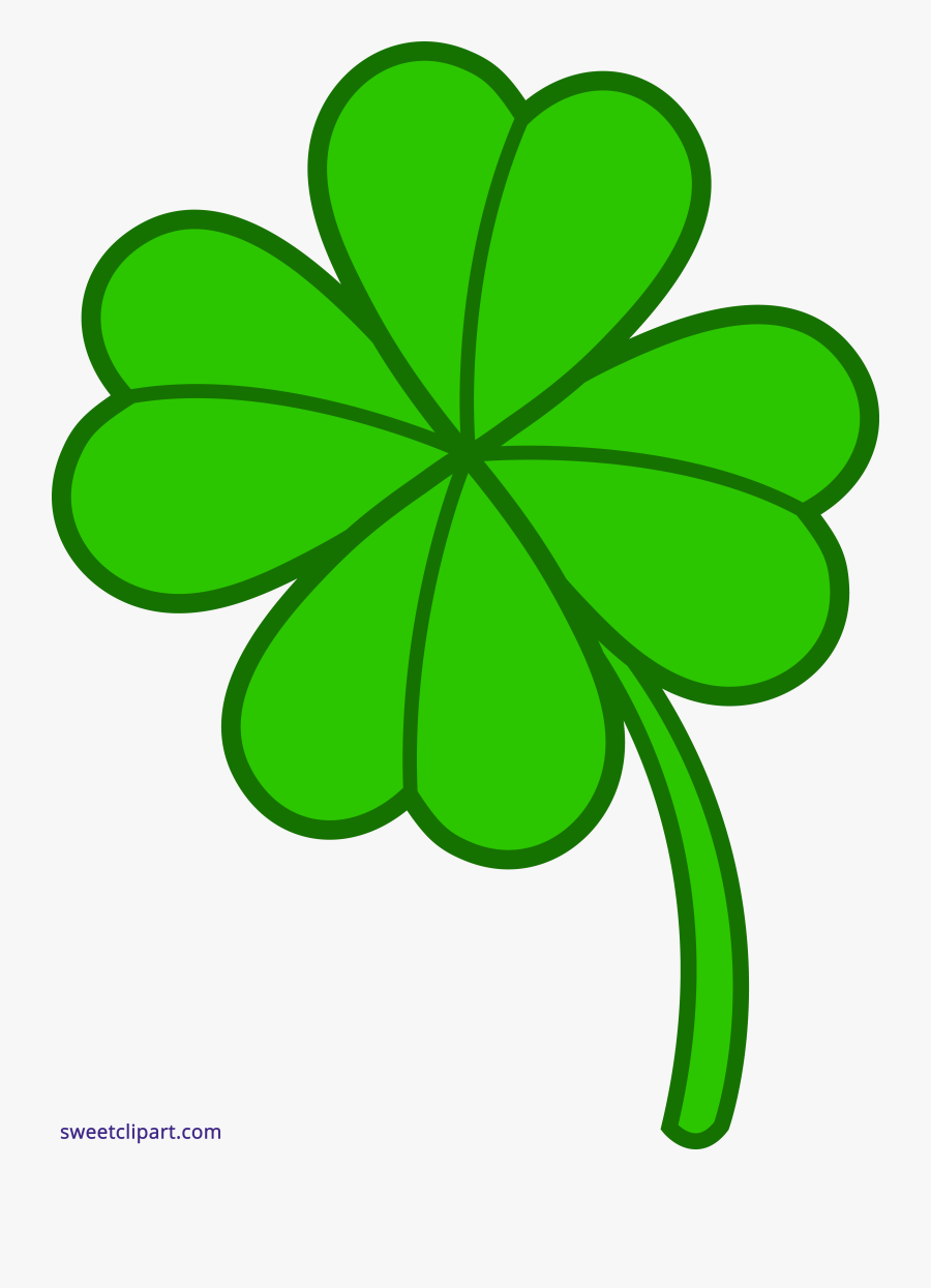Four Leaf Clover Clip - Simple Four Leaf Clover, Transparent Clipart