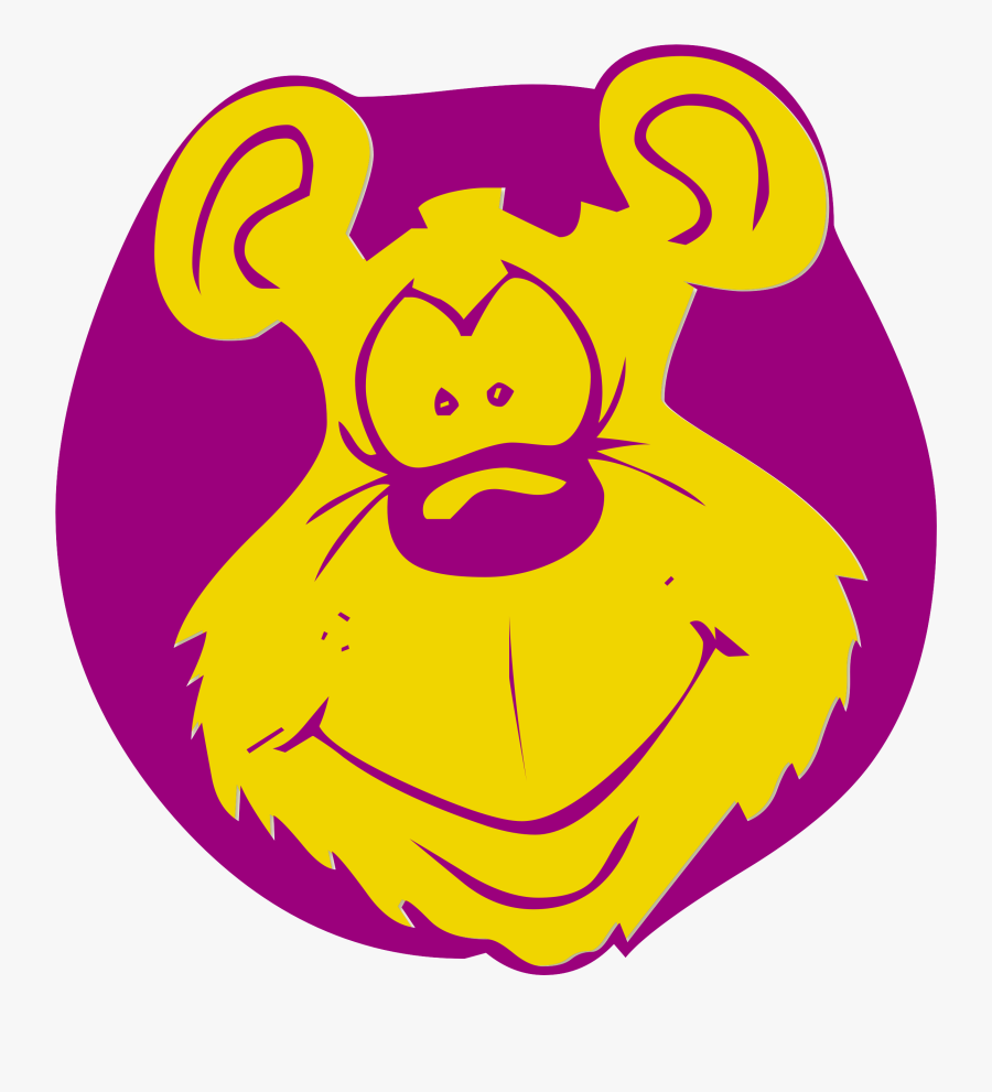 Lion Face Cartoon 29, Buy Clip Art - Bear, Transparent Clipart