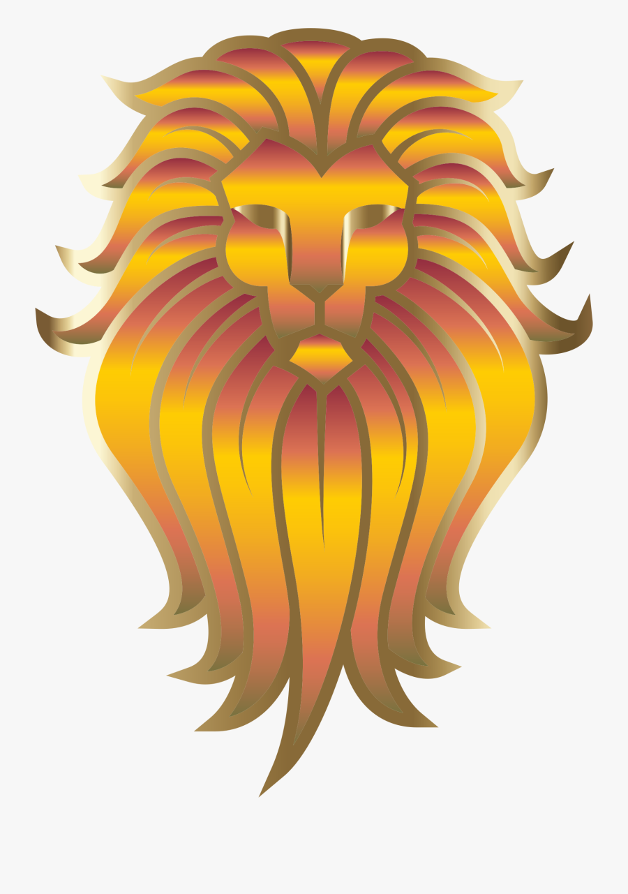 Wildlife,art,big Cats - Lion Cartoon Face Transparent Background, Transparent Clipart