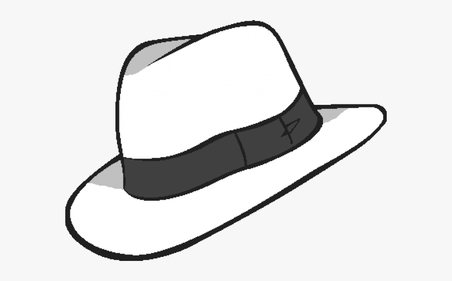 Whit Clipart Fedora - Black And White Fedora Clipart, Transparent Clipart