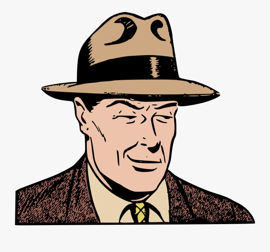 Human - Man In Hat Clipart, Transparent Clipart