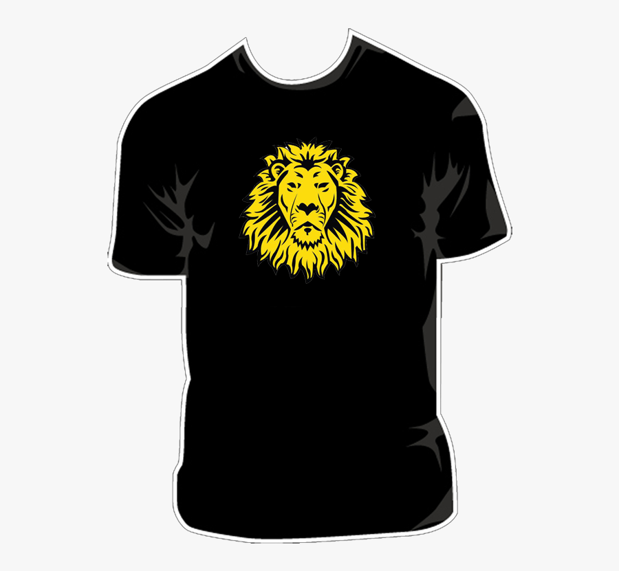 Lion Face T-shirt - T Shirt, Transparent Clipart