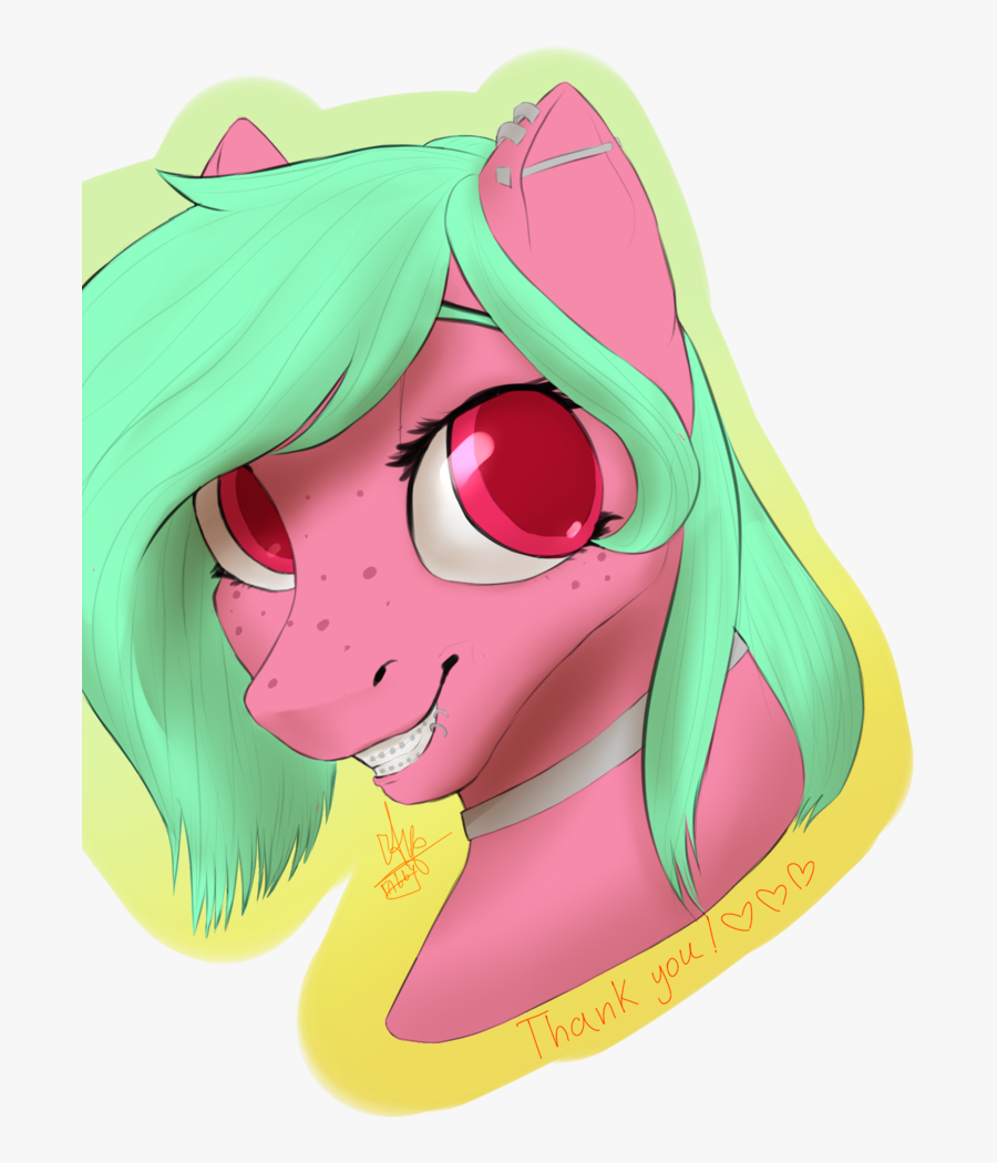 Fabby4, Braces, Bust, Choker, Ear Piercing, Freckles, - Cartoon, Transparent Clipart