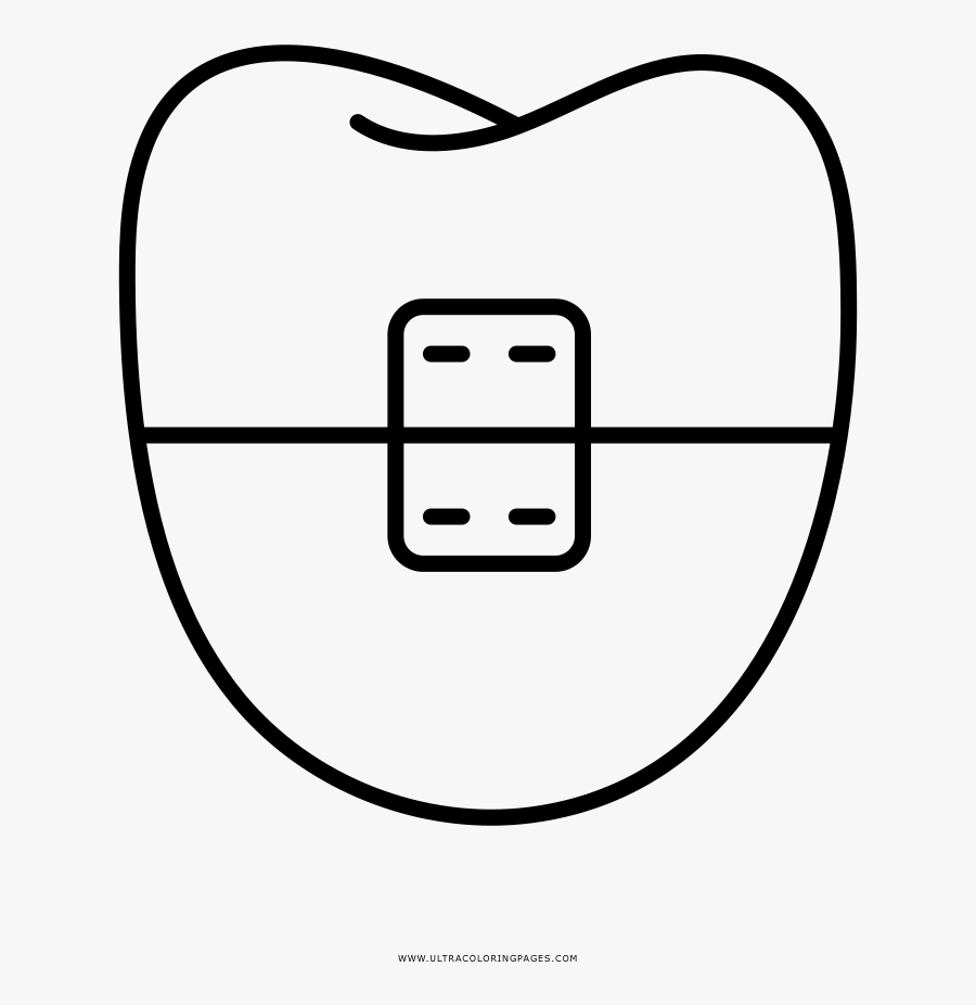 Transparent Curly Bracket Clipart - Dental Braces Cartoon Png, Transparent Clipart