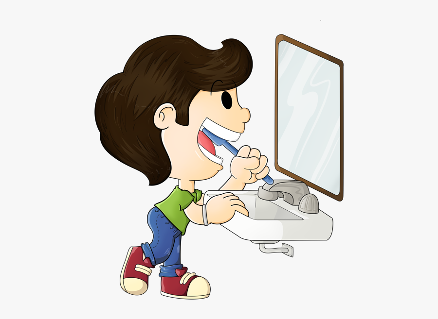 Kids Clock Oral Hygiene On Behance - Personal Hygiene Images Clipart, Transparent Clipart