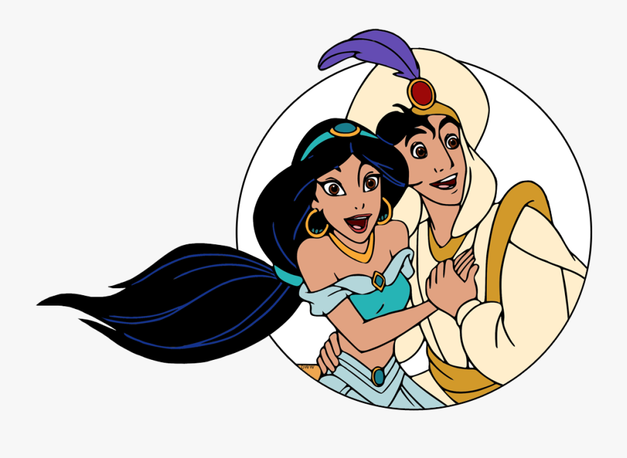 Jasmine And Aladdín, Transparent Clipart