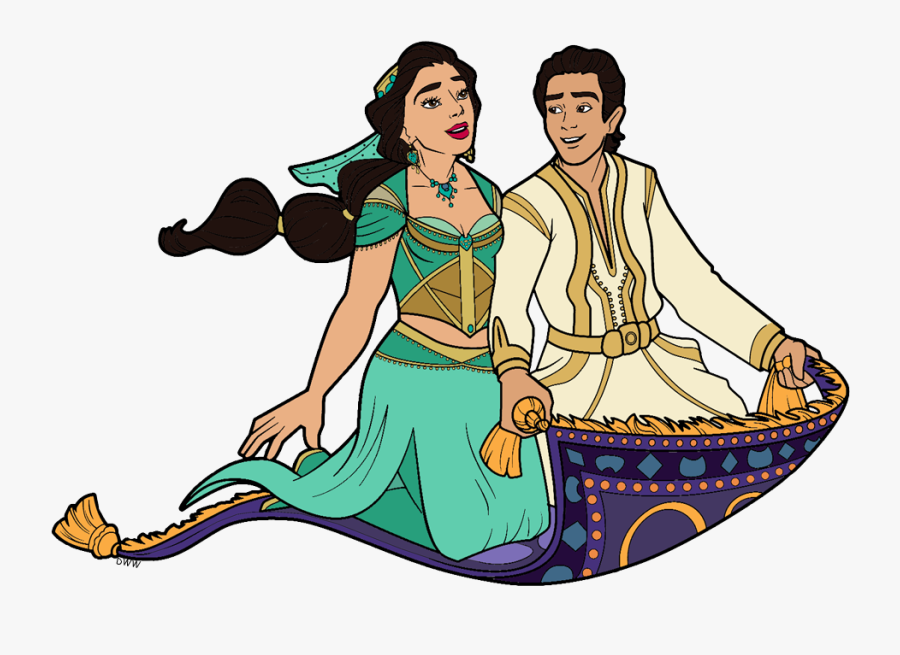 Aladdin Genie And Jasmine Live Action, Transparent Clipart