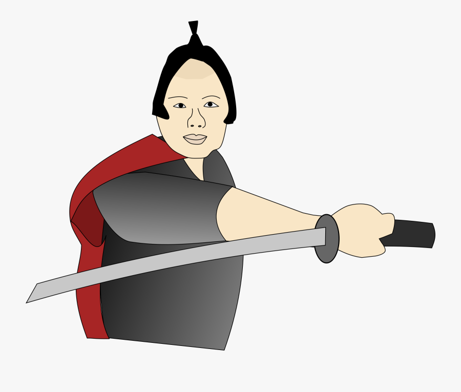 Samurai Guy Clip Arts - Guy With A Sword Clipart, Transparent Clipart