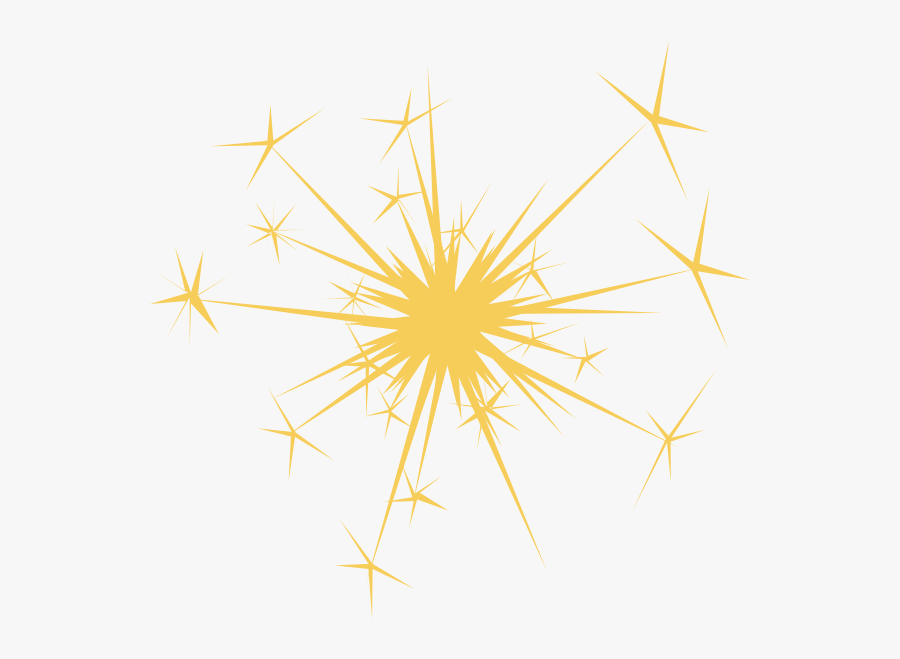 Gold Sparks - Sparkle Clip Art, Transparent Clipart