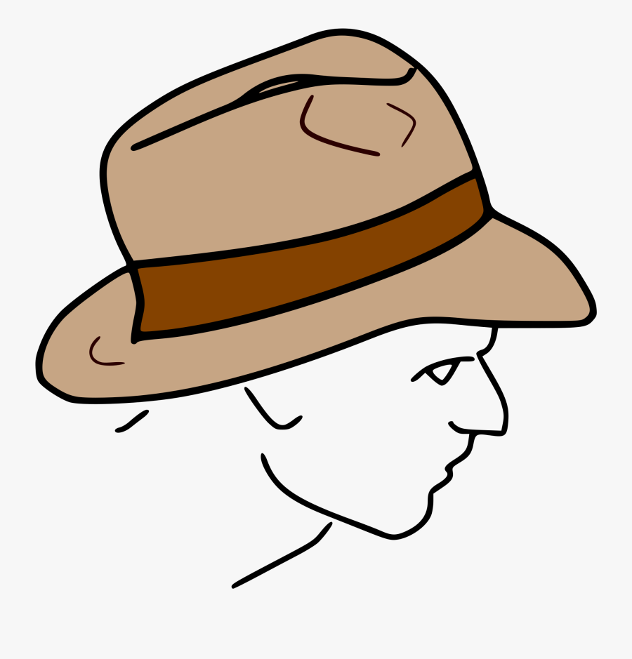 Transparent Fedora Clipart - Cartoon Indiana Jones Hat, Transparent Clipart