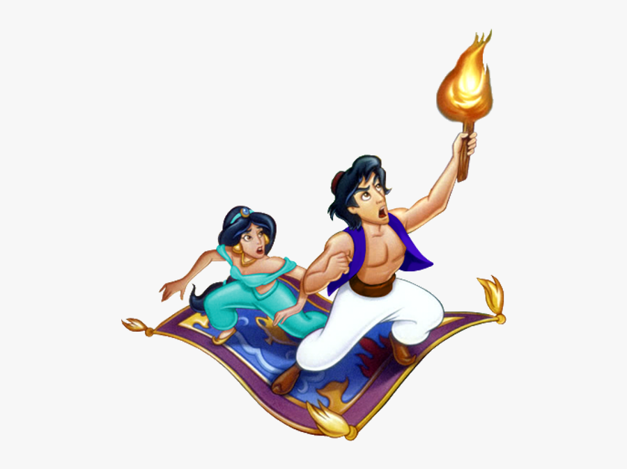 Carpet Clipart Jasmine - Princess Jasmine On Magic Carpet, Transparent Clipart
