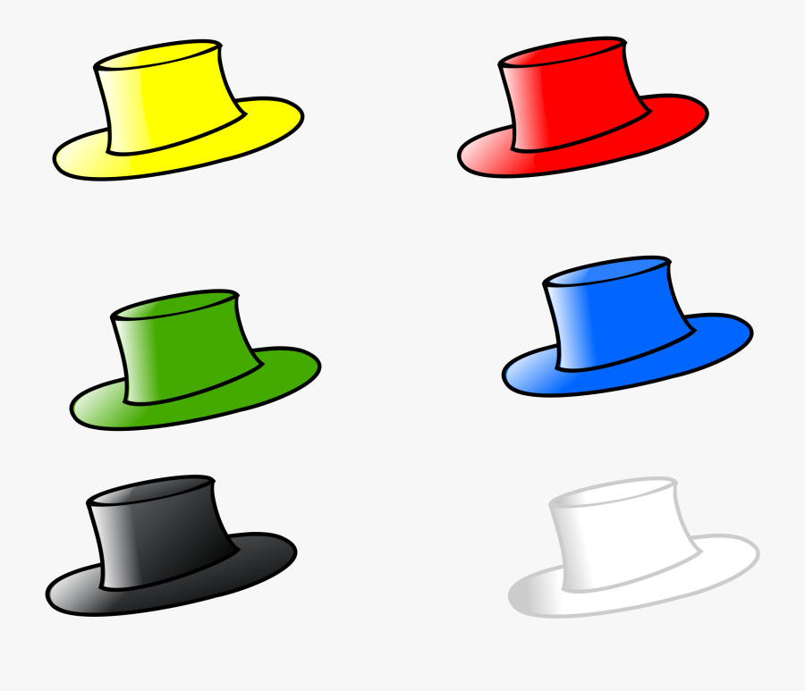 Fedora,headgear,line - Six Thinking Hats, Transparent Clipart