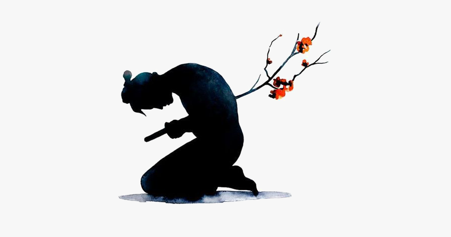 Tattoo Sleeve Knight Seppuku Samurai Japan Clipart - Picsart Sad Boy Png, Transparent Clipart