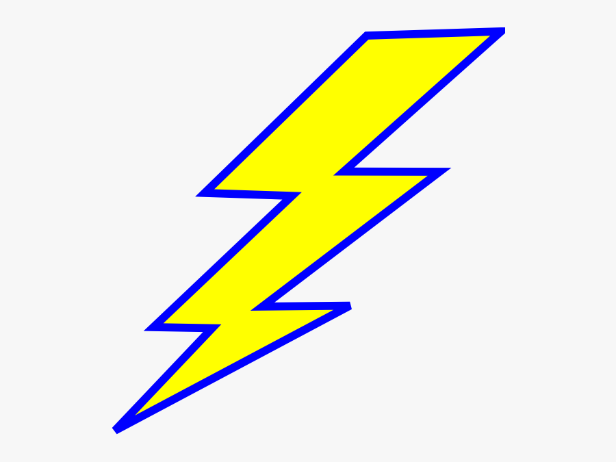 Lightening Clipart Electric Spark - Lightning Bolt Yellow And Blue, Transparent Clipart