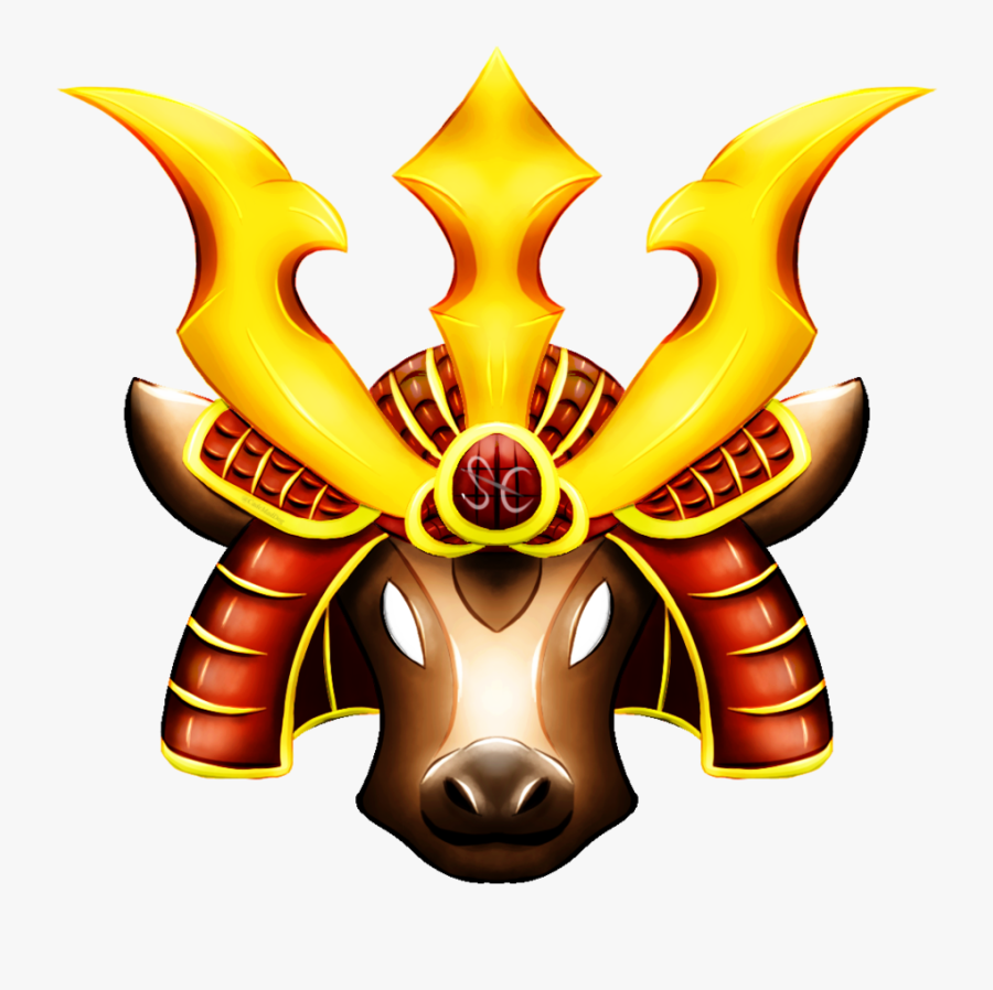 Samurai Cow Logo By Cademaddog - Cow Samurai, Transparent Clipart